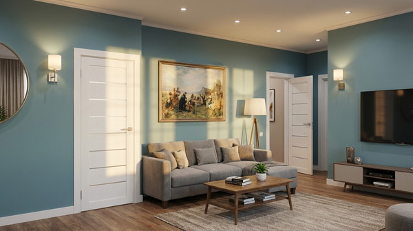 Изображение товара Дверь межкомнатная Юни Амати 01 60x200 (бьянко/стекло белое)