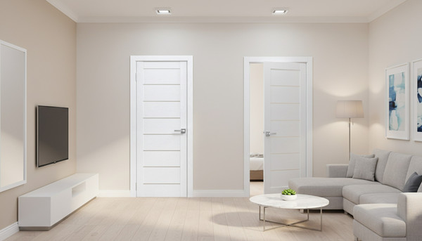 Изображение товара Дверь межкомнатная Юни Амати 01 70x200 (бьянко/стекло белое)