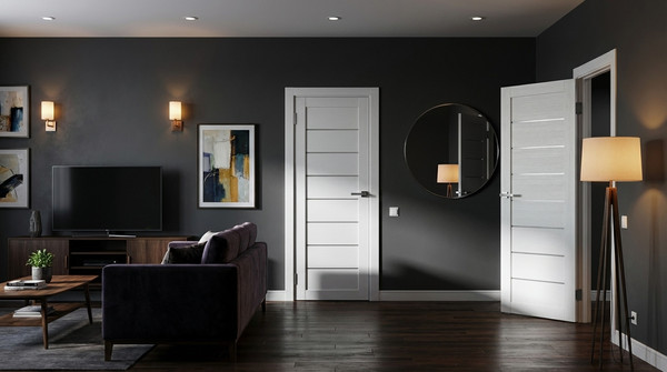 Изображение товара Дверь межкомнатная Юни Амати 01 70x200 (бьянко/стекло белое)