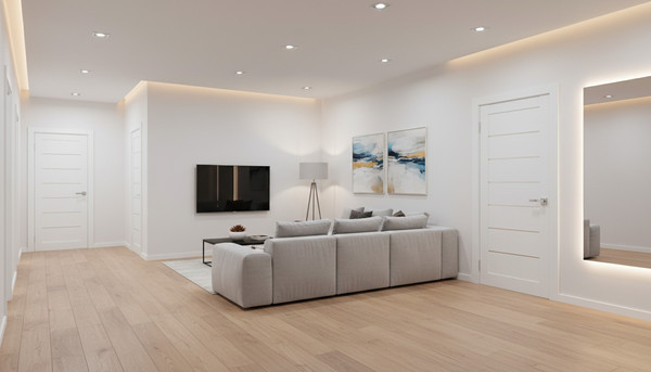 Изображение товара Дверь межкомнатная Юни Амати 01 90x200 (бьянко/стекло белое)