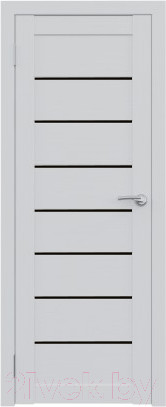 Изображение товара Дверь межкомнатная Юни Амати 01 80x200 (бьянко/стекло черное)