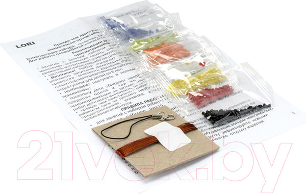 Изображение товара Набор для плетения Lori Фигурки из бисера. Кубик / Бис-088