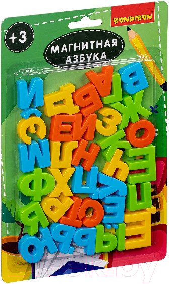 Изображение товара Развивающий игровой набор Bondibon Магнитные игры. Азбука 33 буквы / ВВ5050