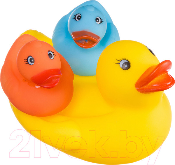 Изображение товара Набор игрушек для ванной Bondibon Утка с утятами / ВВ2758 (3шт)