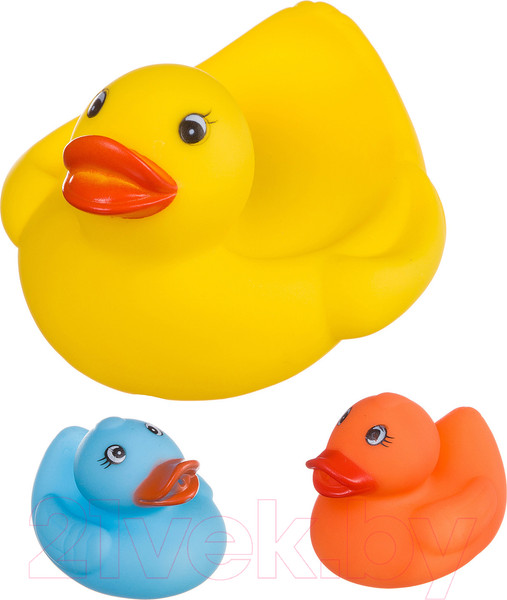 Изображение товара Набор игрушек для ванной Bondibon Утка с утятами / ВВ2758 (3шт)