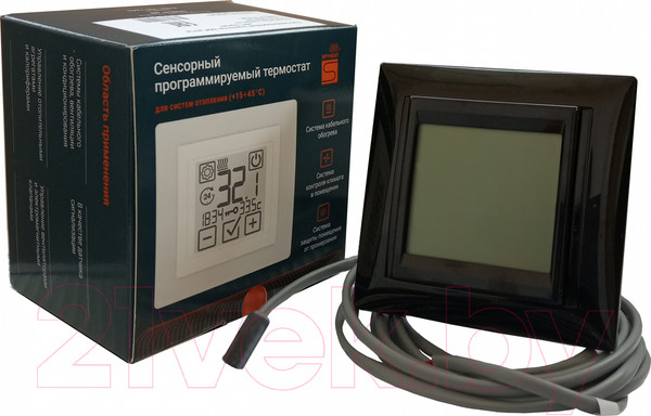 Изображение товара Терморегулятор для теплого пола Spyheat SDF-421H (черный)