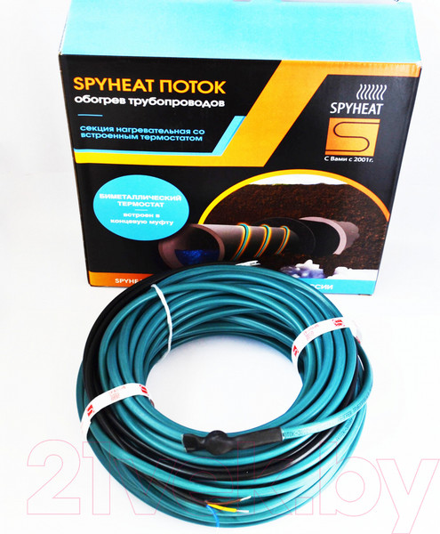 Изображение товара Греющий кабель для труб Spyheat Поток SHFD-13-100