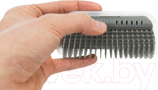 Изображение товара Массажная расческа для животных Trixie 23131 (серый)