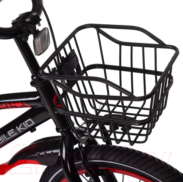 Изображение товара Детский велосипед Mobile Kid Slender 18 (черный/красный)