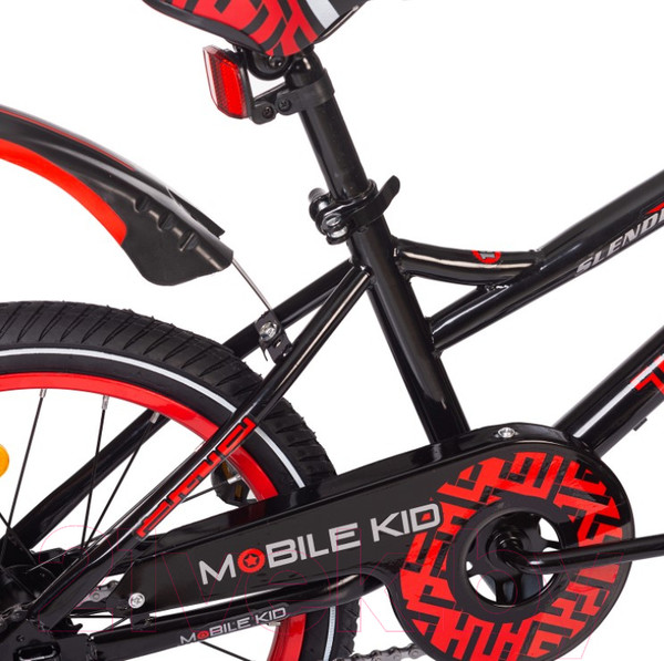 Изображение товара Детский велосипед Mobile Kid Slender 18 (черный/красный)