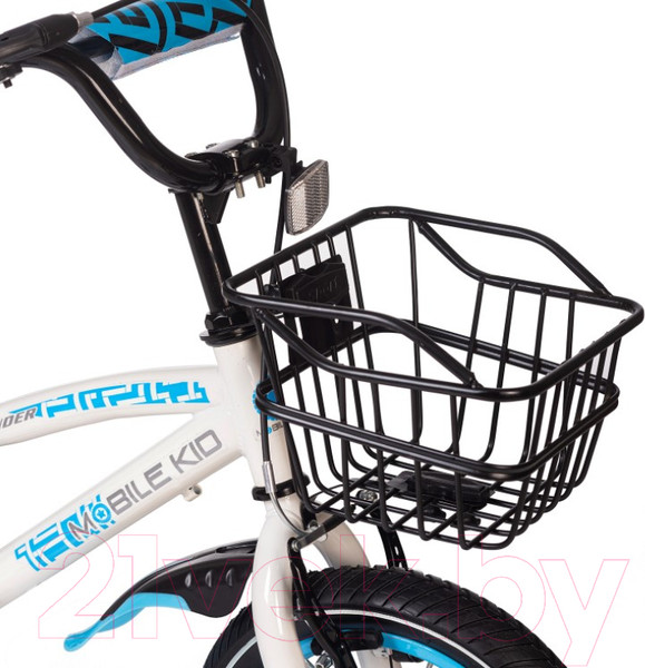 Изображение товара Детский велосипед Mobile Kid Slender 14 (белый/голубой)