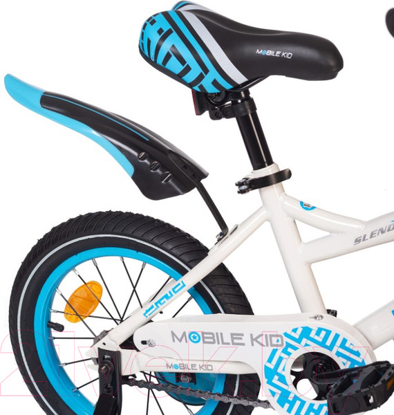Изображение товара Детский велосипед Mobile Kid Slender 14 (белый/голубой)