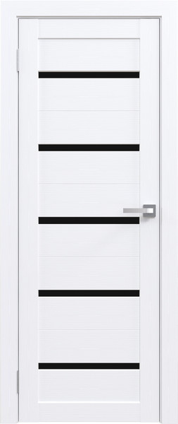 Изображение товара Дверь межкомнатная Юни Амати 01М 80x200 (черное стекло/бьянко)