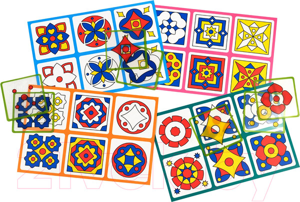 Изображение товара Развивающая игра Айрис-пресс Лото для малышей. Складываем орнаменты