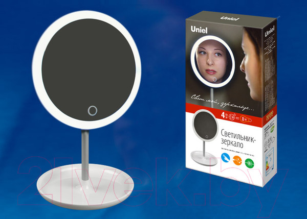 Изображение товара Зеркало косметическое Uniel TLD-590 / UL-00002758 (белый)