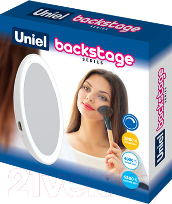 Изображение товара Зеркало карманное Uniel ULK-F73 / UL-00007899 (с подсветкой)