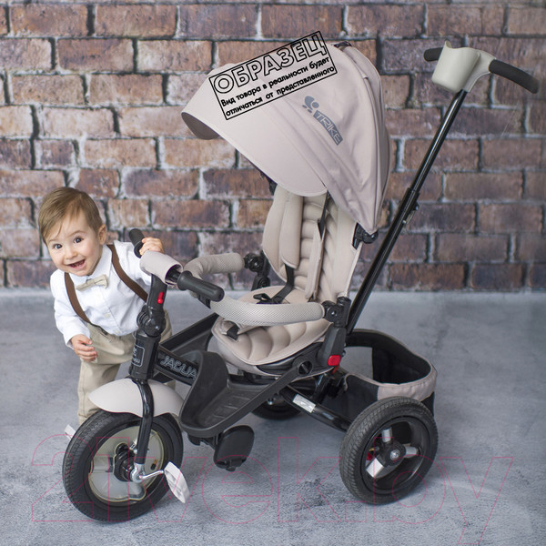 Изображение товара Трехколесный велосипед с ручкой Lorelli Jaguar Eva Black Yellow / 10050292101