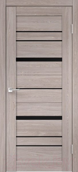 Изображение товара Дверь межкомнатная Velldoris Eco Flex City 2 70x200 (дуб анкор нордик/лакобель черный)