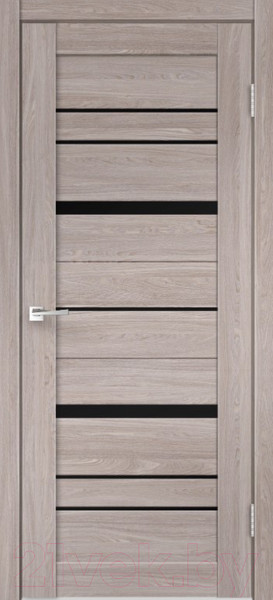 Изображение товара Дверь межкомнатная Velldoris Eco Flex City 2 80x200 (дуб анкор нордик/лакобель черный)