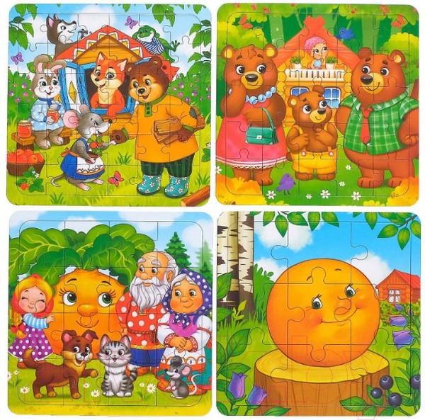 Изображение товара Набор развивающих книг Буква-ленд Любимые сказки. Набор 4 в 1 / 5398214