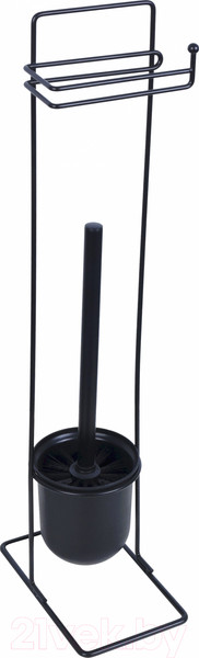 Изображение товара Стойка для туалетной бумаги с ершиком Bisk Basic 07926