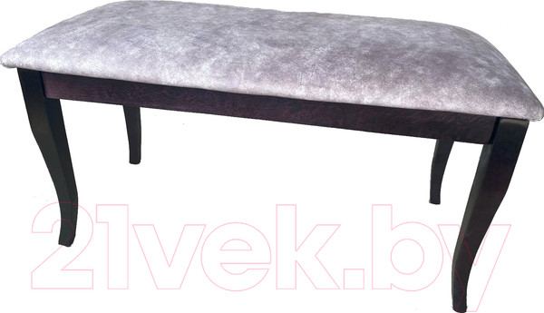 Изображение товара Банкетка Ельская мебельная фабрика МДК-81-01 / 15С 363 (венге/кашемир серый)