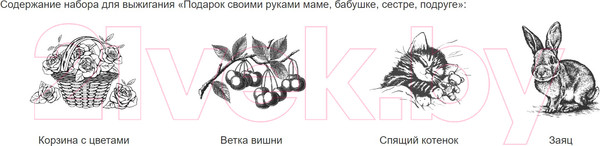 Изображение товара Набор досок для выжигания Десятое королевство Подарок своими руками маме / 01732