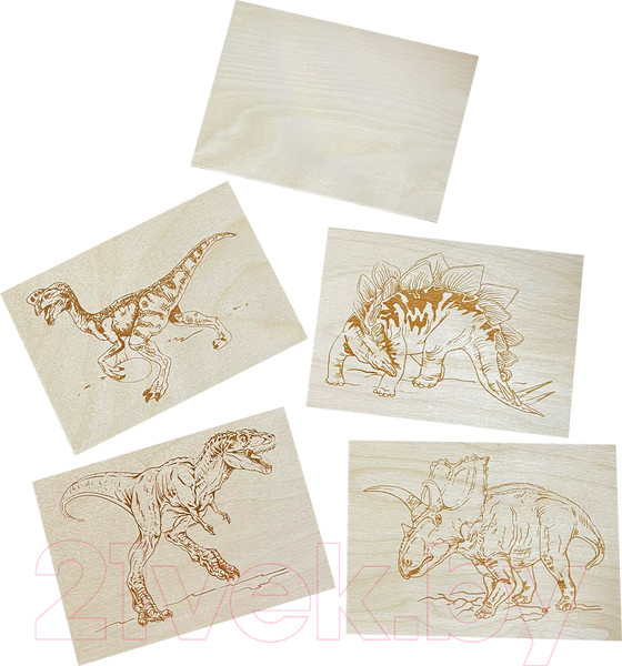 Изображение товара Набор досок для выжигания Десятое королевство Динозавры / 02744