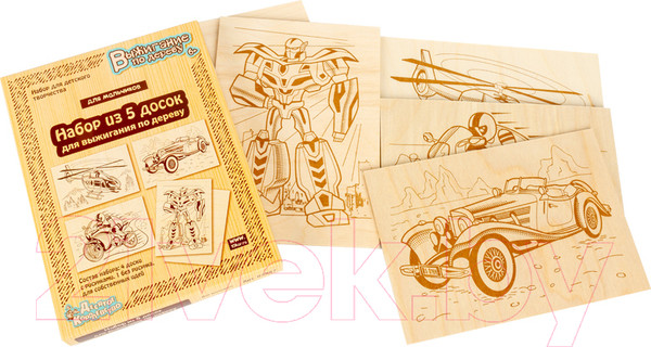 Изображение товара Набор досок для выжигания Десятое королевство Для мальчиков / 03867