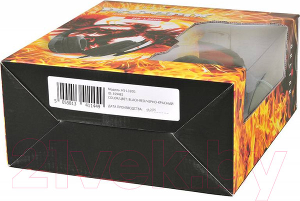 Изображение товара Наушники-гарнитура Оклик HS-L320G Phoenix (черный/красный)