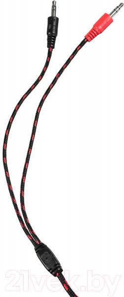 Изображение товара Наушники-гарнитура Оклик HS-L320G Phoenix (черный/красный)