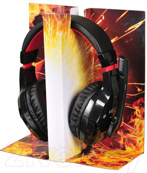 Изображение товара Наушники-гарнитура Оклик HS-L320G Phoenix (черный/красный)