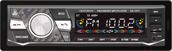 Изображение товара Бездисковая автомагнитола Centurion DA-1017