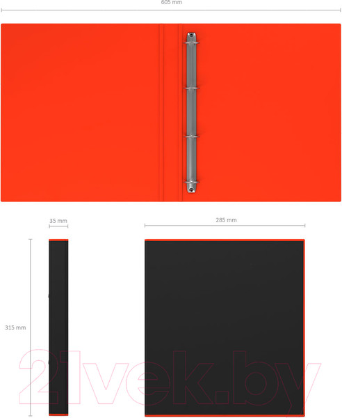 Изображение товара Папка для бумаг Erich Krause Accent / 51082 (красный)