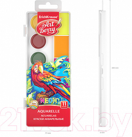 Изображение товара Акварельные краски Erich Krause ArtBerry Neon / 53406