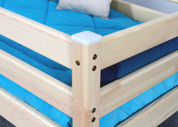 Изображение товара Кровать-тахта детская Мебельград Соня 70x160 (прозрачный лак)