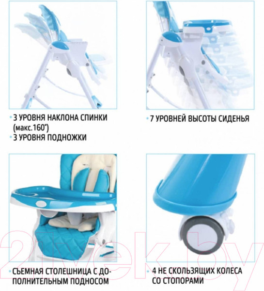 Изображение товара Стульчик для кормления Nuovita Elegante (серый)