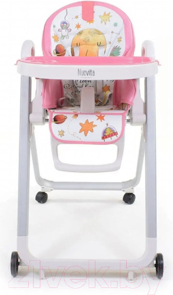 Изображение товара Стульчик для кормления Nuovita Futuro Bianco (розовый космос)