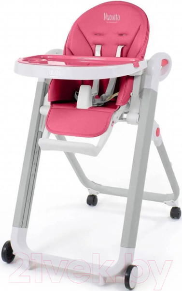 Изображение товара Стульчик для кормления Nuovita Futuro Bianco (малиновый)