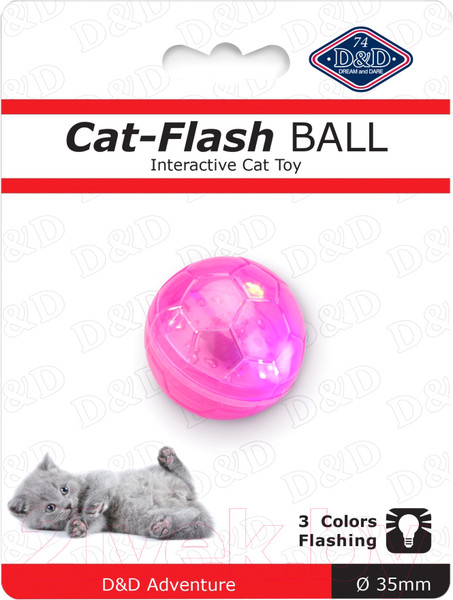 Изображение товара Игрушка для кошек EBI Мяч светящийся / 409/422212 (розовый)