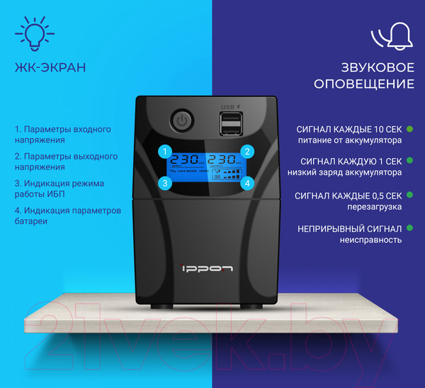 Изображение товара ИБП IPPON Back Power Pro II Euro / 1005511