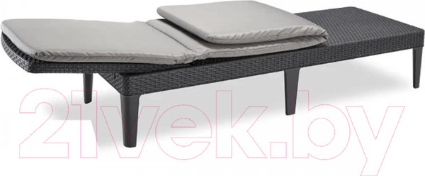 Изображение товара Шезлонг Keter Jaipur с матрацем / 238416 (графит)