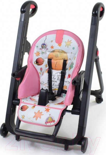 Изображение товара Стульчик для кормления Nuovita Futuro Nero (розовый космос)