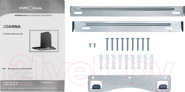 Изображение товара Вытяжка Т-образная Krona Joanna 600 PB / КА-00001457 (черный)