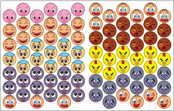 Изображение товара Развивающая книга Мозаика-Синтез Наклейки-смайлики. В деревне / МС11238