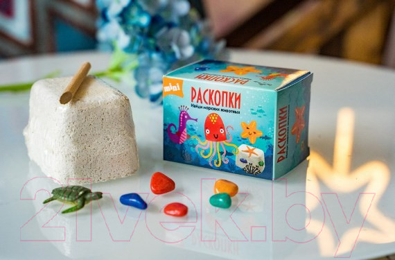 Изображение товара Набор для опытов Раскопки Морские животные мини / DIG-33