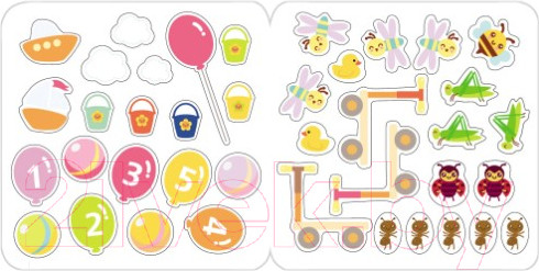 Изображение товара Развивающая книга Мозаика-Синтез Малышарики с наклейками. Счет / МС10984