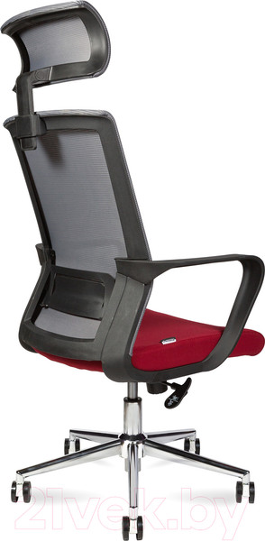 Изображение товара Кресло офисное Norden Inter / CH-180A-OA2016*АК30-63 (хром/черный/серый/вишневый)