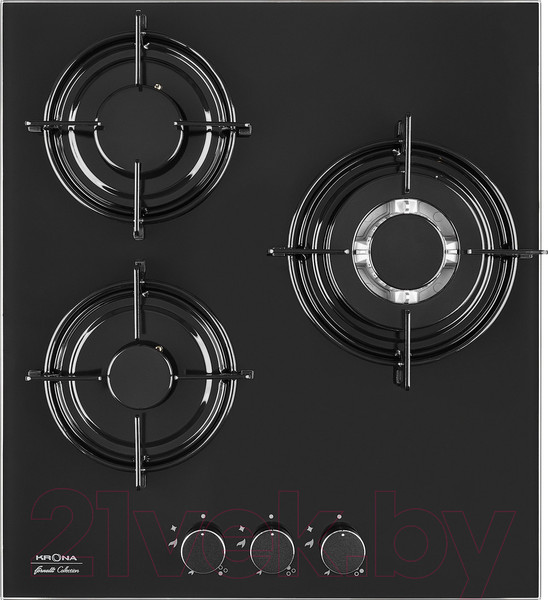 Изображение товара Газовая варочная панель Krona Cortesia 45 BL / КА-00001445