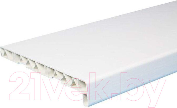 Изображение товара Подоконник No Brand ПВХ стандарт с заглушкой 450x1200 (белый)
